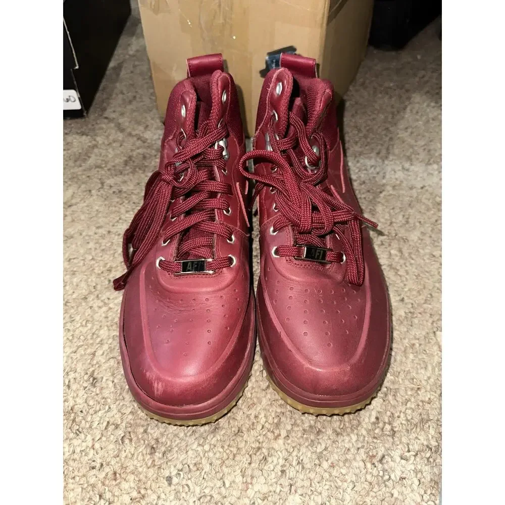 Size 7 (GS) - Nike Lunar Force 1 Mid Team Red LEP